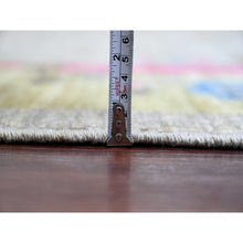 Load image into Gallery viewer, 9&#39;3&quot;x12&#39; Pastel Gray, Chinese Art Deco Inspired Peshawar, Hand Knotted, Pure Wool, Veggie Dyes, Oriental Rug FWR125994