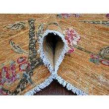 Load image into Gallery viewer, 8&#39;2&quot;x9&#39;9&quot; Copper Brown, Sparrows on the Tree, Peshawar, Hand Knotted, High Mountain Wool, Soft to the Touch, Oriental Rug FWR126000