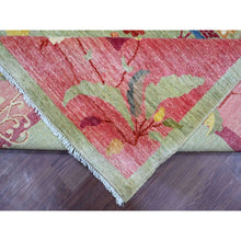 Load image into Gallery viewer, 8&#39;3&quot;x10&#39; Laurel Green, Chinese Art Deco Inspired Peshawar, Vegetable Dyes, Hand Knotted, Pure Wool, Oriental Rug FWR126030