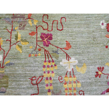 Load image into Gallery viewer, 8&#39;3&quot;x10&#39; Laurel Green, Chinese Art Deco Inspired Peshawar, Vegetable Dyes, Hand Knotted, Pure Wool, Oriental Rug FWR126030