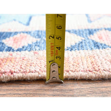 Load image into Gallery viewer, 9&#39;x11&#39;9&quot; Peach Color, Turkish Knot, Zero Pile, Sheared Low, Anatolian Village Design, Hand Knotted, Pure Wool, Oriental Rug FWR12612