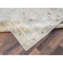 Load image into Gallery viewer, 8&#39;10&quot;x11&#39;8&quot; Cloud Gray, Hand Knotted, Turkish Knot, Sheared Low, Zero Pile, Anatolian Village Design, 100% Wool, Oriental Rug FWR12618