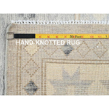 Load image into Gallery viewer, 8&#39;10&quot;x11&#39;8&quot; Cloud Gray, Hand Knotted, Turkish Knot, Sheared Low, Zero Pile, Anatolian Village Design, 100% Wool, Oriental Rug FWR12618