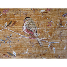 Load image into Gallery viewer, 9&#39;4&quot;x11&#39;8&quot; Copper Brown, Soft To The Touch, Hand Knotted, Sparrows On The Tree, Peshawar, Densely Woven, High Mountain Wool, Oriental Rug FWR126246