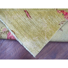 Load image into Gallery viewer, 9'x11'10" Laurel Green, Hand Knotted, Sparrows On The Tree, Peshawar, Densely Woven, High Mountain Wool, Soft To The Touch, Oriental Rug FWR126252