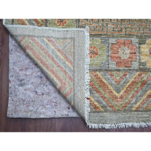 Load image into Gallery viewer, 9&#39;10&quot;x13&#39;9&quot; Misty Gray, Peshawar With Khotan Design, Hand Knotted, Natural Dyes, Pure Wool, Oriental Rug FWR126258