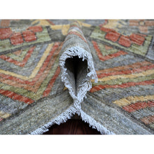 Load image into Gallery viewer, 9&#39;10&quot;x13&#39;9&quot; Misty Gray, Peshawar With Khotan Design, Hand Knotted, Natural Dyes, Pure Wool, Oriental Rug FWR126258
