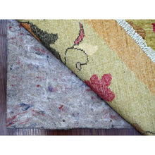 Load image into Gallery viewer, 11&#39;10&quot;x11&#39;10&quot; Copper Brown, Chinese Art Deco Inspired Peshawar, 100% Wool, Vegetable Dyes, Hand Knotted, Round, Oriental Rug FWR126264