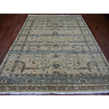 Load image into Gallery viewer, 8&#39;2&quot;x10&#39;1&quot; Light Brown, Bijar Garus Design With Distinct Abrash, Peshawar, Hand Knotted, 100% Wool, Vegetable Dyes, Oriental Rug FWR126270