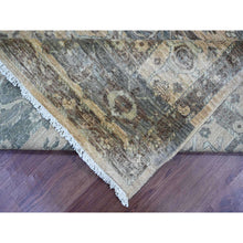 Load image into Gallery viewer, 8&#39;2&quot;x10&#39;1&quot; Light Brown, Bijar Garus Design With Distinct Abrash, Peshawar, Hand Knotted, 100% Wool, Vegetable Dyes, Oriental Rug FWR126270