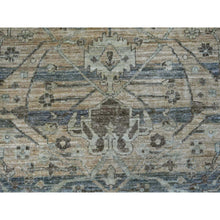 Load image into Gallery viewer, 8&#39;2&quot;x10&#39;1&quot; Light Brown, Bijar Garus Design With Distinct Abrash, Peshawar, Hand Knotted, 100% Wool, Vegetable Dyes, Oriental Rug FWR126270