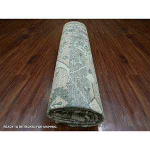 8'2"x10'1" Light Brown, Bijar Garus Design With Distinct Abrash, Peshawar, Hand Knotted, 100% Wool, Vegetable Dyes, Oriental Rug FWR126270