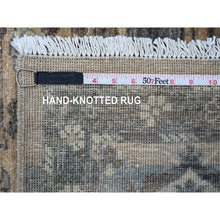 Load image into Gallery viewer, 8&#39;2&quot;x10&#39;1&quot; Light Brown, Bijar Garus Design With Distinct Abrash, Peshawar, Hand Knotted, 100% Wool, Vegetable Dyes, Oriental Rug FWR126270