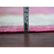Load image into Gallery viewer, 9&#39;x11&#39;10&quot; Hot Pink, Pure Wool, Chinese Art Deco Inspired Peshawar, Natural Dyes, Hand Knotted, Oriental Rug FWR126288