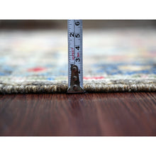 Load image into Gallery viewer, 3&#39;x7&#39;10&quot; Ash Gray, Hand Knotted, Anatolian Village Inspired Geometric Design, 100% Wool, Vegetable Dyes, Runner, Oriental Rug FWR126342