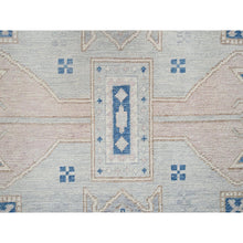 Load image into Gallery viewer, 5&#39;10&quot;x9&#39;1&quot; Medium Gray, Pure Wool, Turkish Knot, Sheared Low, Zero Pile, Anatolian Village Design, Hand Knotted, Oriental Rug FWR12630