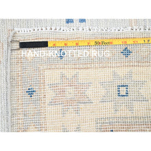 Load image into Gallery viewer, 5&#39;10&quot;x9&#39;1&quot; Medium Gray, Pure Wool, Turkish Knot, Sheared Low, Zero Pile, Anatolian Village Design, Hand Knotted, Oriental Rug FWR12630