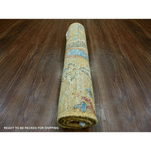 Load image into Gallery viewer, 2&#39;x3&#39; Copper Brown, Afghan Peshawar With Colorful Birds Of Paradise Design, Soft And Vibrant Wool, Hand Knotted, Vegetable Dyes, Mat, Sample, Oriental Rug FWR126390