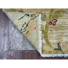 Load image into Gallery viewer, 2&#39;x3&#39; Beige, Sparrows On The Tree, Peshawar, Densely Woven, Hand Knotted, High Mountain Wool, Soft To The Touch, Mat, Sample, Oriental Rug FWR126414