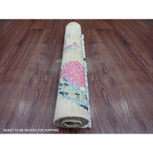 Load image into Gallery viewer, 2&#39;x3&#39; Beige, Sparrows On The Tree, Peshawar, Densely Woven, Hand Knotted, High Mountain Wool, Soft To The Touch, Mat, Sample, Oriental Rug FWR126414