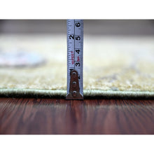 Load image into Gallery viewer, 2&#39;x3&#39; Savannah Green, Hand Knotted, Sparrows On The Tree, Peshawar, Densely Woven, High Mountain Wool, Soft To The Touch, Mat, Sample, Oriental Rug FWR126420