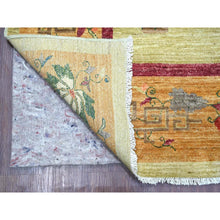 Load image into Gallery viewer, 8&#39;10&quot;x11&#39;7&quot; Laurel Green, Pure Wool, Chinese Art Deco Inspired Peshawar, Natural Dyes, Hand Knotted, Oriental Rug FWR126438