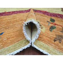 Load image into Gallery viewer, 8&#39;10&quot;x11&#39;7&quot; Laurel Green, Pure Wool, Chinese Art Deco Inspired Peshawar, Natural Dyes, Hand Knotted, Oriental Rug FWR126438