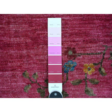 Load image into Gallery viewer, 8&#39;2&quot;x9&#39;9&quot; Fuscia Pink, Chinese Art Deco Inspired Peshawar, Pure Wool, Vegetable Dyes, Hand Knotted, Oriental Rug FWR126450