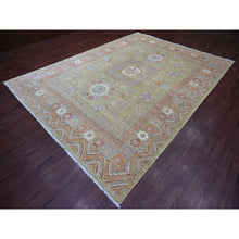 Load image into Gallery viewer, 8&#39;8&quot;x11&#39;9&quot; Olive Green, Peshawar With Khotan Design, Natural Dyes, Pure Wool, Hand Knotted, Oriental Rug FWR126462