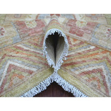 Load image into Gallery viewer, 8&#39;8&quot;x11&#39;9&quot; Olive Green, Peshawar With Khotan Design, Natural Dyes, Pure Wool, Hand Knotted, Oriental Rug FWR126462