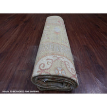 Load image into Gallery viewer, 8&#39;8&quot;x11&#39;9&quot; Olive Green, Peshawar With Khotan Design, Natural Dyes, Pure Wool, Hand Knotted, Oriental Rug FWR126462