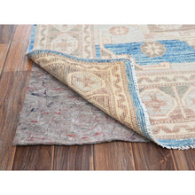 Load image into Gallery viewer, 5&#39;x6&#39;9&quot; Misty Gray, Turkish Knot, Zero Pile, Sheared Low, Anatolian Village Design, Hand Knotted, 100% Wool, Oriental Rug FWR12642