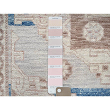 Load image into Gallery viewer, 5&#39;x6&#39;9&quot; Misty Gray, Turkish Knot, Zero Pile, Sheared Low, Anatolian Village Design, Hand Knotted, 100% Wool, Oriental Rug FWR12642