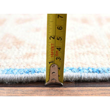 Load image into Gallery viewer, 5&#39;x6&#39;9&quot; Misty Gray, Turkish Knot, Zero Pile, Sheared Low, Anatolian Village Design, Hand Knotted, 100% Wool, Oriental Rug FWR12642