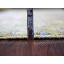 Load image into Gallery viewer, 6&#39;1&quot;x8&#39;8&quot; Swamp Green, Afghan Peshawar With Colorful Birds Of Paradise Design, Hand Knotted, Soft And Vibrant Wool, Natural Dyes, Oriental Rug FWR126516