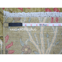 Load image into Gallery viewer, 5&#39;x7&#39; Lichen Green, Afghan Peshawar With Colorful Birds Of Paradise Design, Hand Knotted, Soft And Vibrant Wool, Natural Dyes, Oriental Rug FWR126522