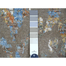 Load image into Gallery viewer, 3&#39;8&quot;x5&#39;10&quot; Beaver Brown, Whimsical Collection, 100% High Mountain Wool With Futuristic Modern Design, Hand Knotted, Oriental Rug FWR126528