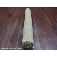 Load image into Gallery viewer, 3&#39;8&quot;x5&#39;10&quot; Beaver Brown, Whimsical Collection, 100% High Mountain Wool With Futuristic Modern Design, Hand Knotted, Oriental Rug FWR126528
