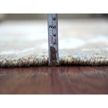 Load image into Gallery viewer, 3&#39;8&quot;x5&#39;10&quot; Beaver Brown, Whimsical Collection, 100% High Mountain Wool With Futuristic Modern Design, Hand Knotted, Oriental Rug FWR126528