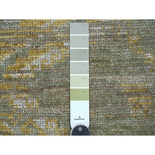 Load image into Gallery viewer, 4&#39;x6&#39;3&quot; Artichoke Green, Whimsical Collection, Hand Knotted, 100% High Mountain Wool With Futuristic Modern Design, Oriental Rug FWR126534