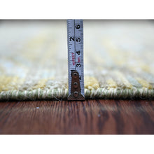 Load image into Gallery viewer, 4&#39;x6&#39;3&quot; Artichoke Green, Whimsical Collection, Hand Knotted, 100% High Mountain Wool With Futuristic Modern Design, Oriental Rug FWR126534