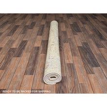 Load image into Gallery viewer, 4&#39;10&quot;x6&#39;10&quot; Beau Blue, Hand Knotted, Turkish Knot, Zero Pile, Sheared Low, Anatolian Village Design, Pure Wool, Oriental Rug FWR12648