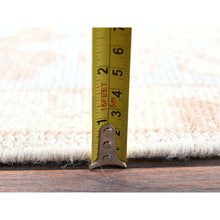 Load image into Gallery viewer, 4&#39;10&quot;x6&#39;10&quot; Beau Blue, Hand Knotted, Turkish Knot, Zero Pile, Sheared Low, Anatolian Village Design, Pure Wool, Oriental Rug FWR12648