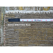 Load image into Gallery viewer, 4&#39;1&quot;x6&#39;1&quot; Spanish Gray, Whimsical Collection, 100% High Mountain Wool With Futuristic Modern Design, Hand Knotted, Oriental Rug FWR126540