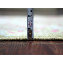 Load image into Gallery viewer, 2&#39;6&quot;x7&#39;8&quot; Olive Green, Afghan Peshawar With Colorful Birds Of Paradise Design, Hand Knotted, Soft And Vibrant Wool, Natural Dyes, Runner, Oriental Rug FWR126546