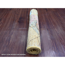 Load image into Gallery viewer, 2&#39;x3&#39; Tawny Brown, Peshawar, Sparrows On The Tree, Densely Woven, High Mountain Wool, Hand Knotted, Soft To The Touch, Mat, Sample, Oriental Rug FWR126564