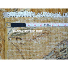 Load image into Gallery viewer, 2&#39;x3&#39; Tawny Brown, Peshawar, Sparrows On The Tree, Densely Woven, High Mountain Wool, Hand Knotted, Soft To The Touch, Mat, Sample, Oriental Rug FWR126564