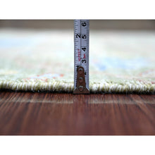 Load image into Gallery viewer, 2&#39;2&quot;x3&#39; Sage Green, Hand Knotted, Afghan Peshawar With Colorful Birds Of Paradise Design, Soft Wool, Natural Dyes, Mat, Sample, Oriental Rug FWR126576