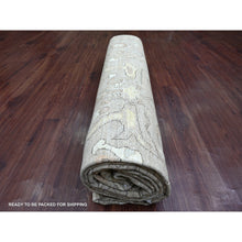 Load image into Gallery viewer, 10&#39;1&quot;x13&#39;3&quot; Light Brown, Hand Knotted, Peshawar With Bijar Garus Design, Vegetable Dyes, Densely Woven, 100% Wool, Oriental Rug FWR126630