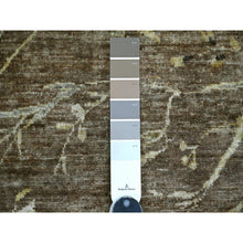 Load image into Gallery viewer, 8&#39;1&quot;x9&#39;6&quot; Coffee Brown, Peshawar, Sparrows On The Tree, Densely Woven, Hand Knotted, High Mountain Wool, Soft To The Touch, Oriental Rug FWR126642